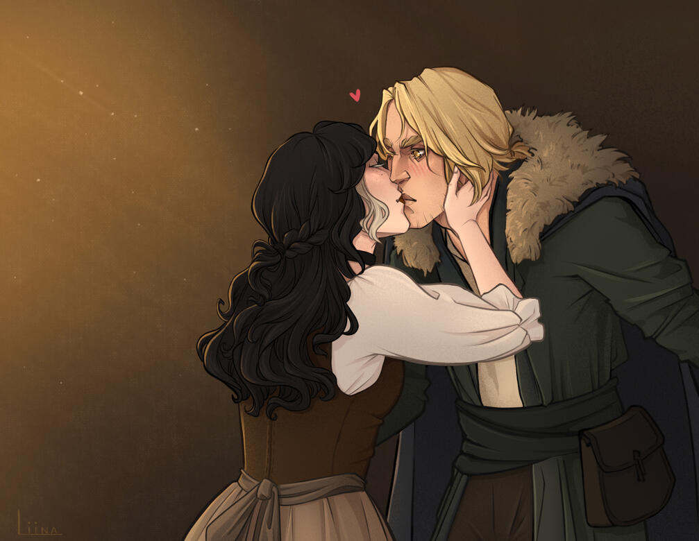 half body - 2 characters - full render