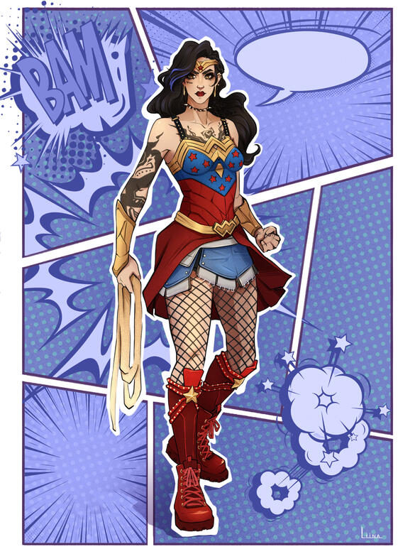 full body - full render - detailed bg